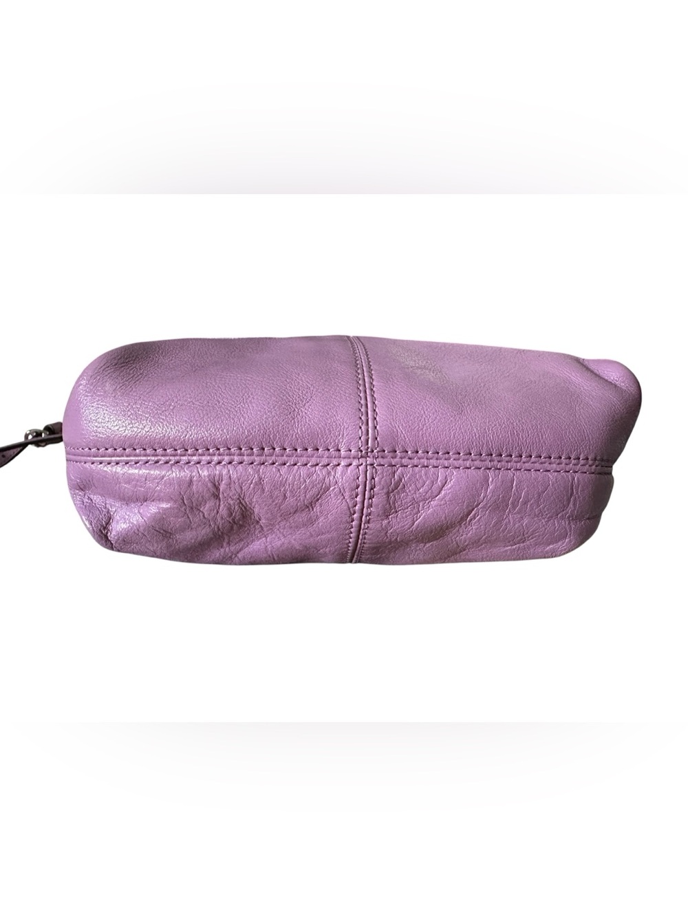 Coach Ashley Purple Leather Pleated Swingpack Crossbody Shoulder Bag EUC CLEAN - Picture 9 of 10